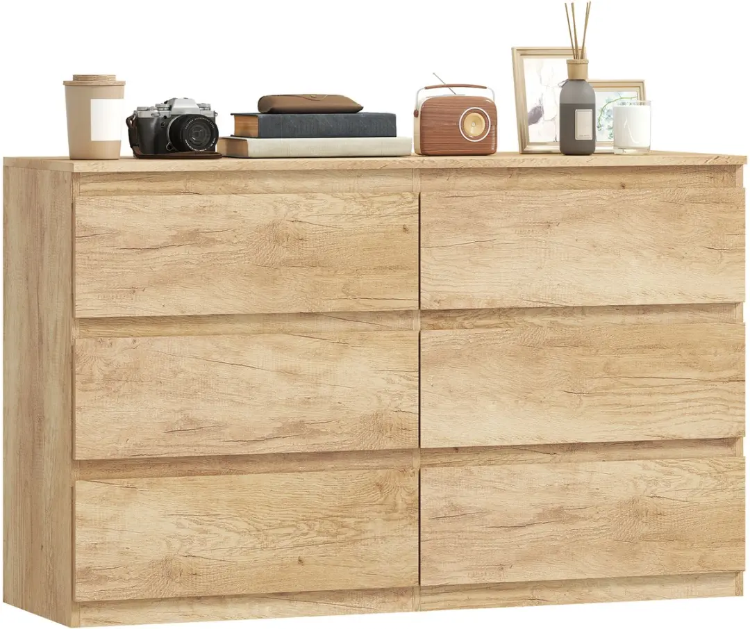 Homcom Ladekast 120x39x75cm Eikenhout