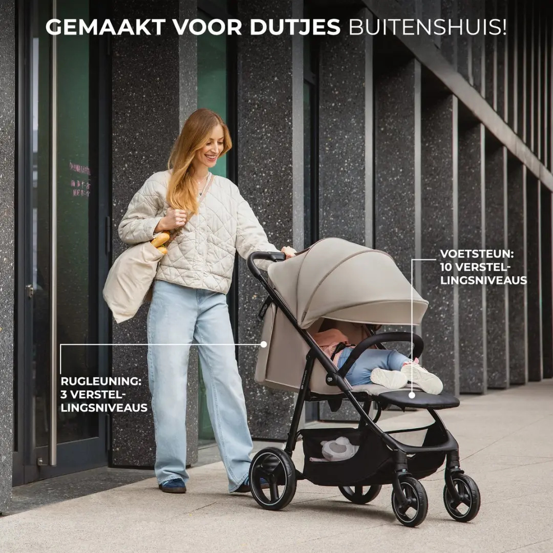 KinderKraft TRIG 3 Buggy - Inklapbaar - Bruin