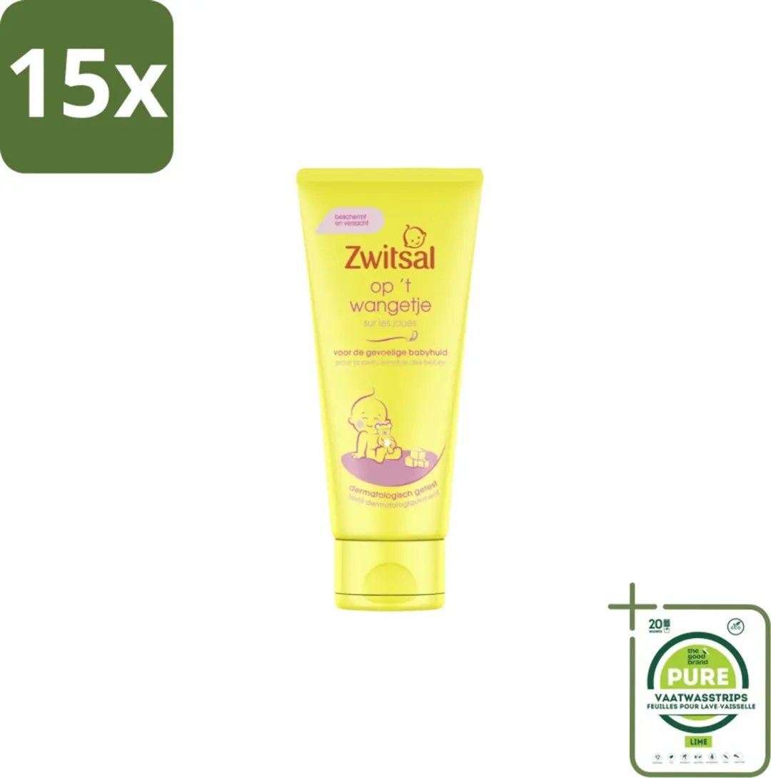 Zwitsal Gezichtscrème Op 't Wangetje 15x100ml