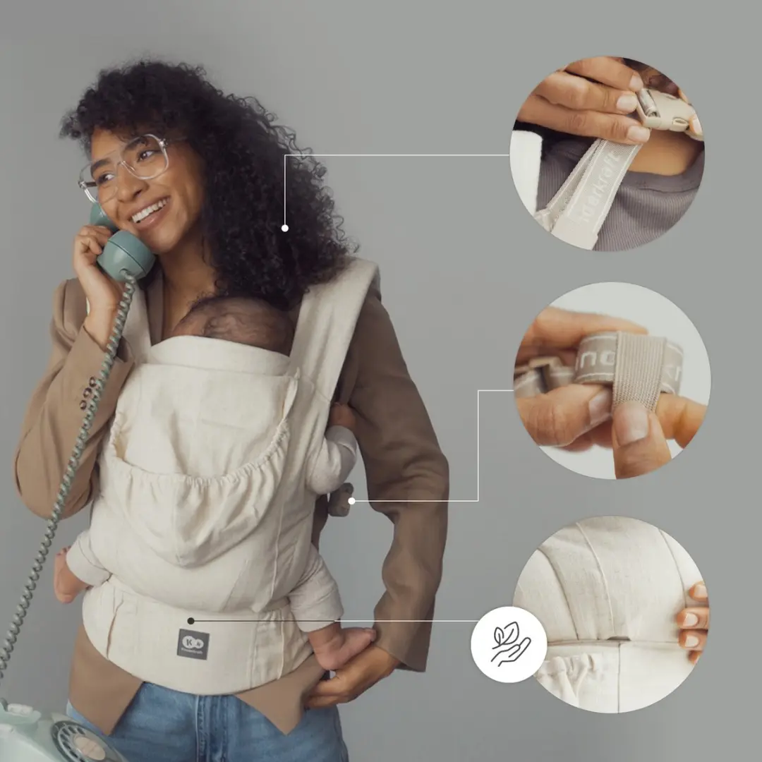 KinderKraft ELARA Draagzak - Beige