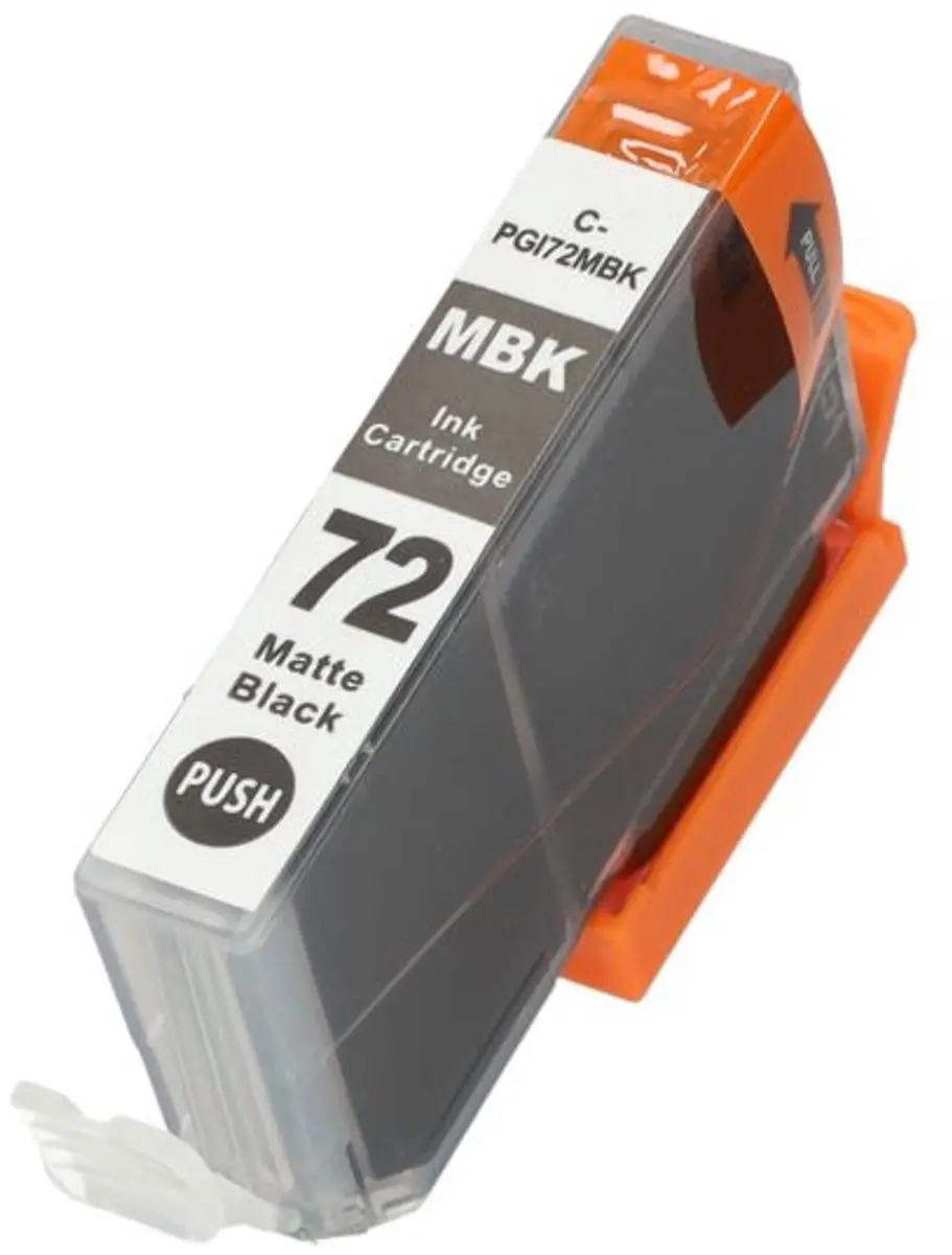 PrintAbout PGI-72MBK Inktcartridge Mat-zwart - 15ml - o.a. Canon PIXMA