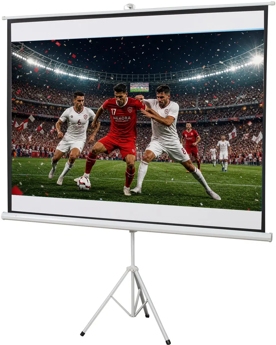 Homcom Projectiescherm 203x152cm - Wit - afbeelding 6 van 6