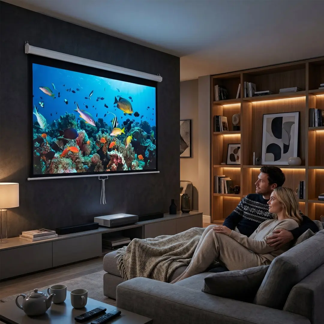Homcom Projection Screen 244x183cm - Wit