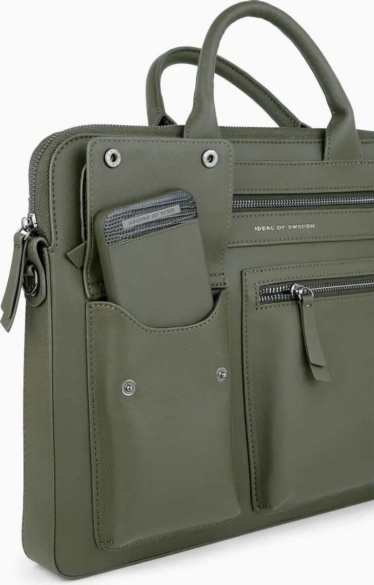 iDeal of Sweden Unity Messenger Laptop Bag IDMLBAW20-235 - 15" - Groen
