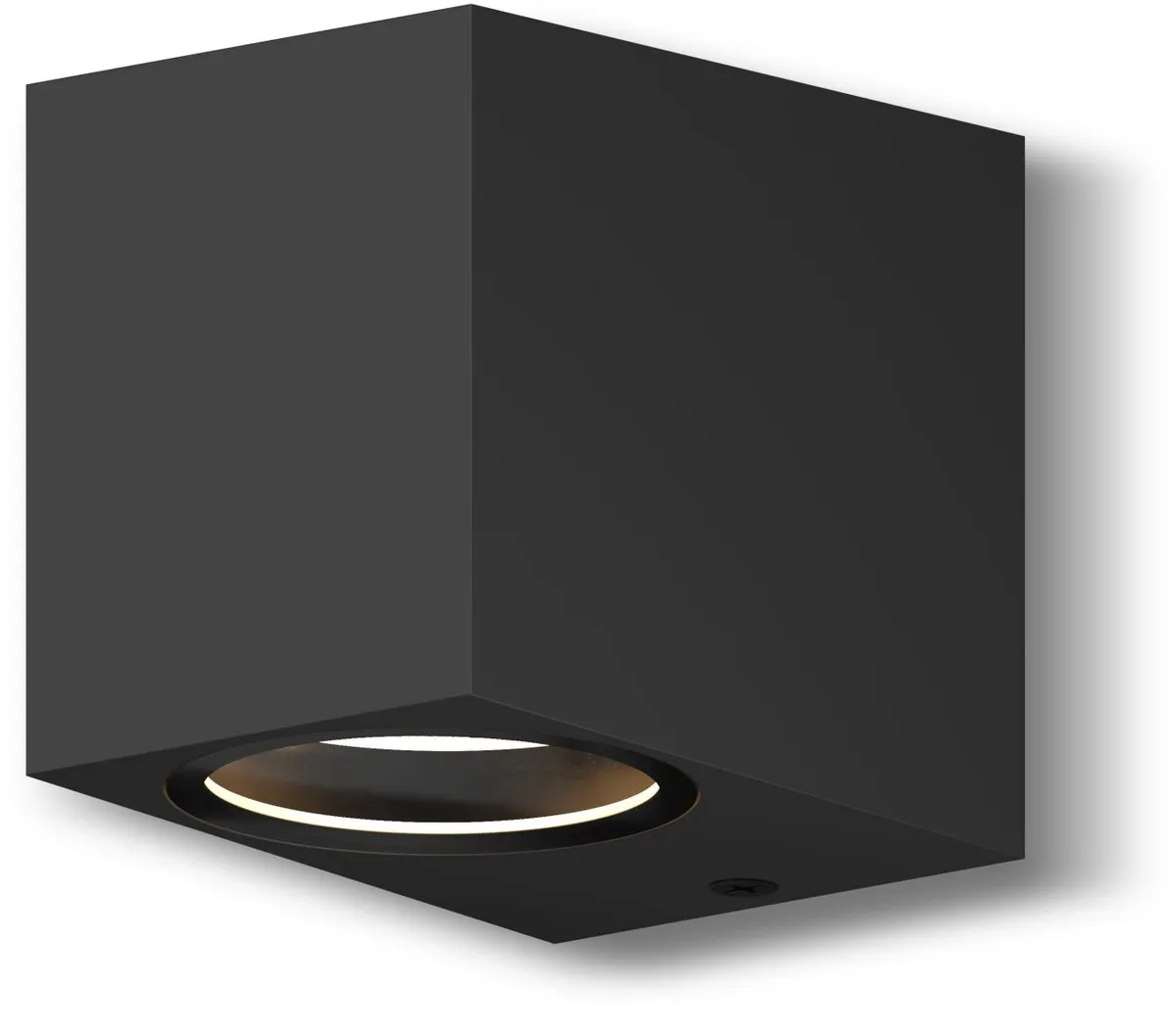 Calex Sanremo Wandlamp GU10 IP54 - 4 Stuks - Zwart