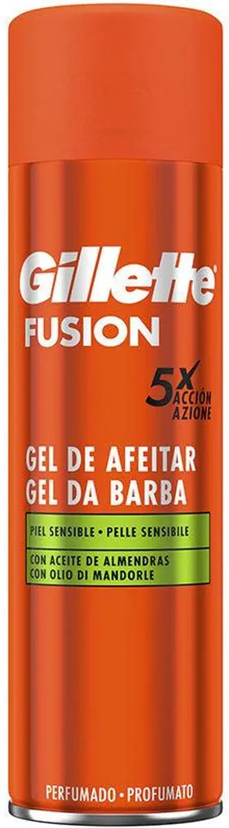 Gillette Fusion Scheergel Gevoelige Huid 200ml