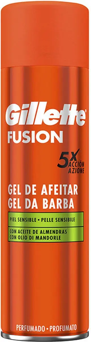 Gillette Fusion Scheergel Gevoelige Huid 200ml