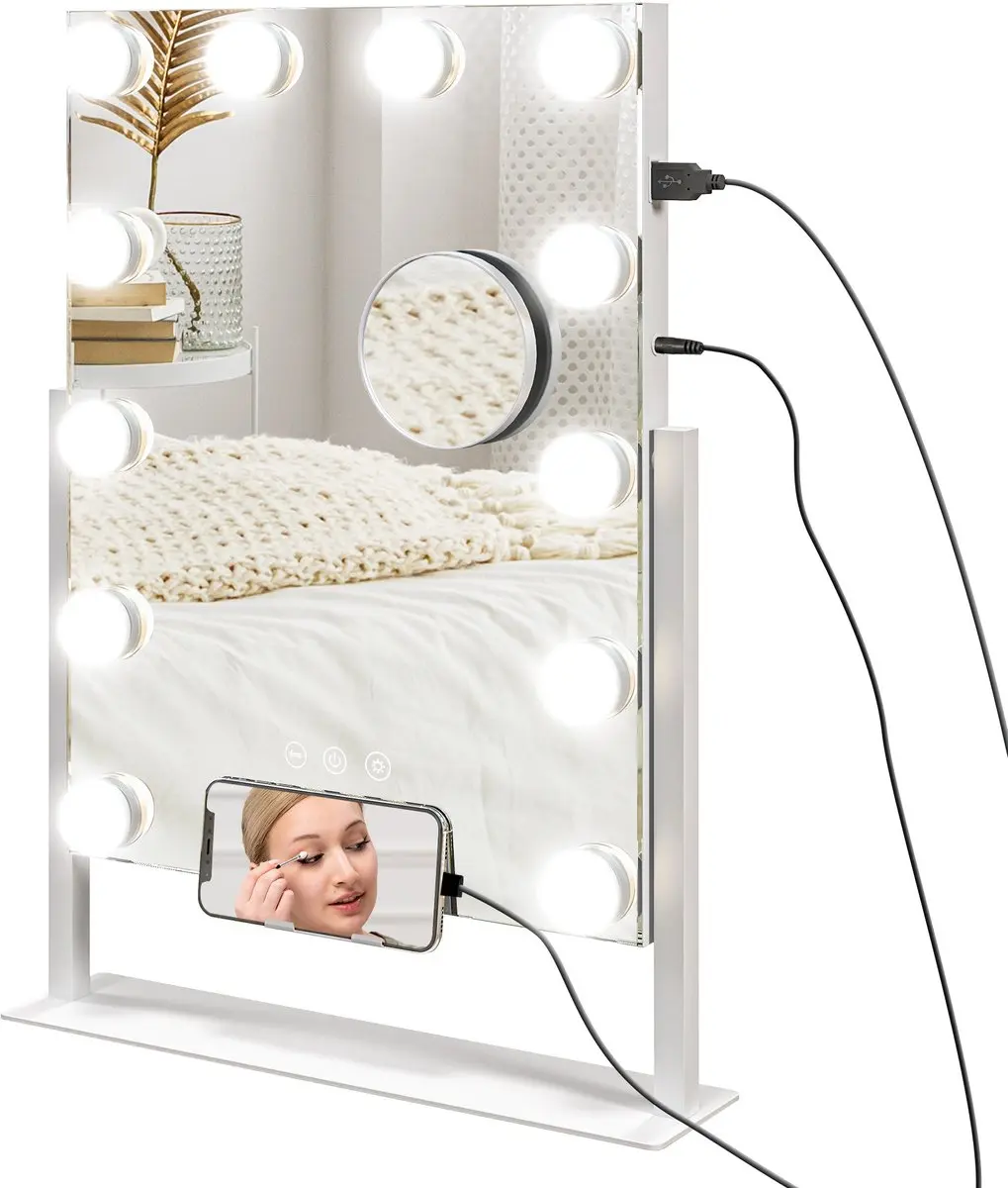 Homcom LED Make-up Spiegel Glas 30cm