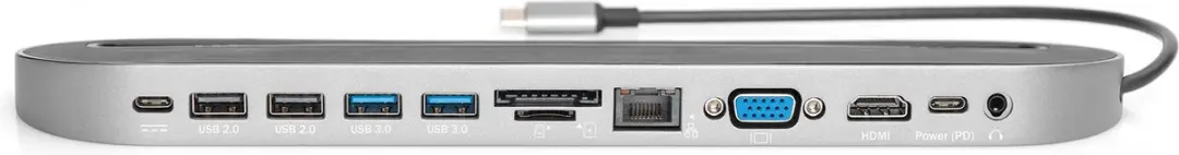 Digitus DA-70888 USB-C Mini-Dockingstation - Kleurloos