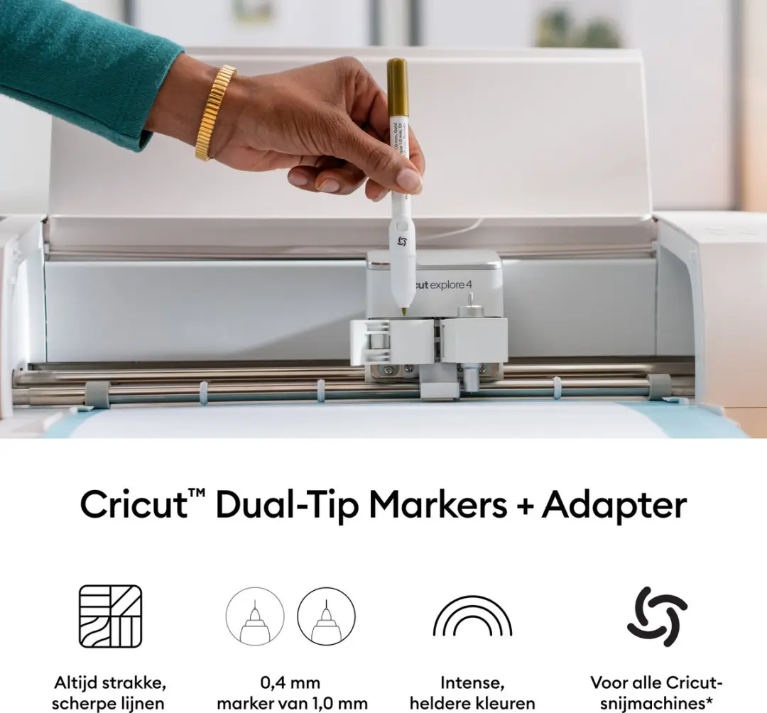 Cricut Dual-Tip Markers Ultimate - 20 Stuks Meerkleurig