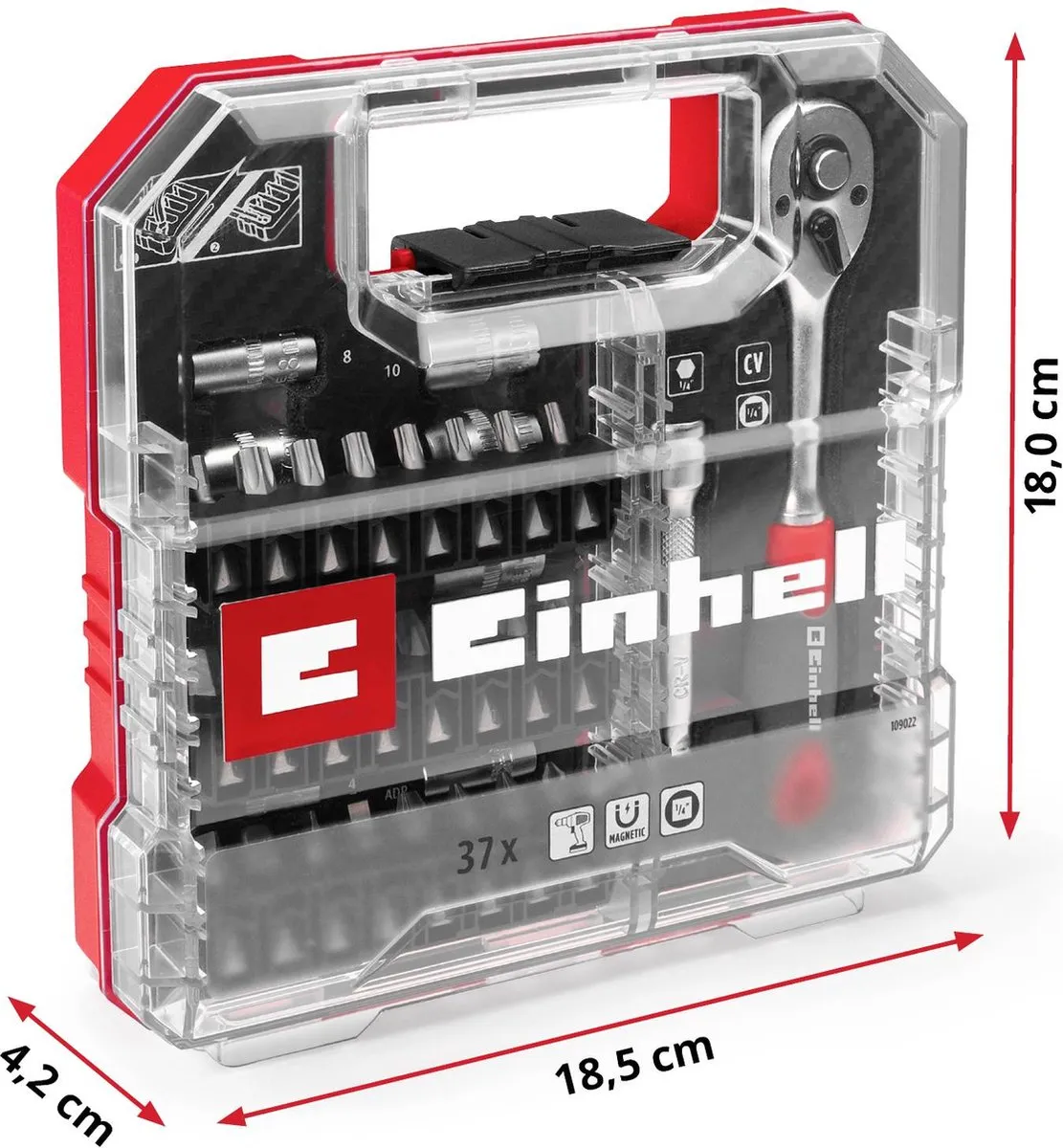Einhell Bitset 37-delig - L-CASE - afbeelding 6 van 6