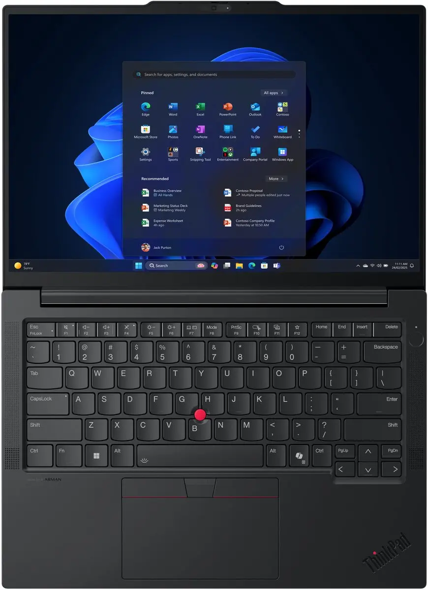 Lenovo ThinkPad E14 Gen 7 210H Laptop 14" WUXGA - 16GB 512GB - Zwart