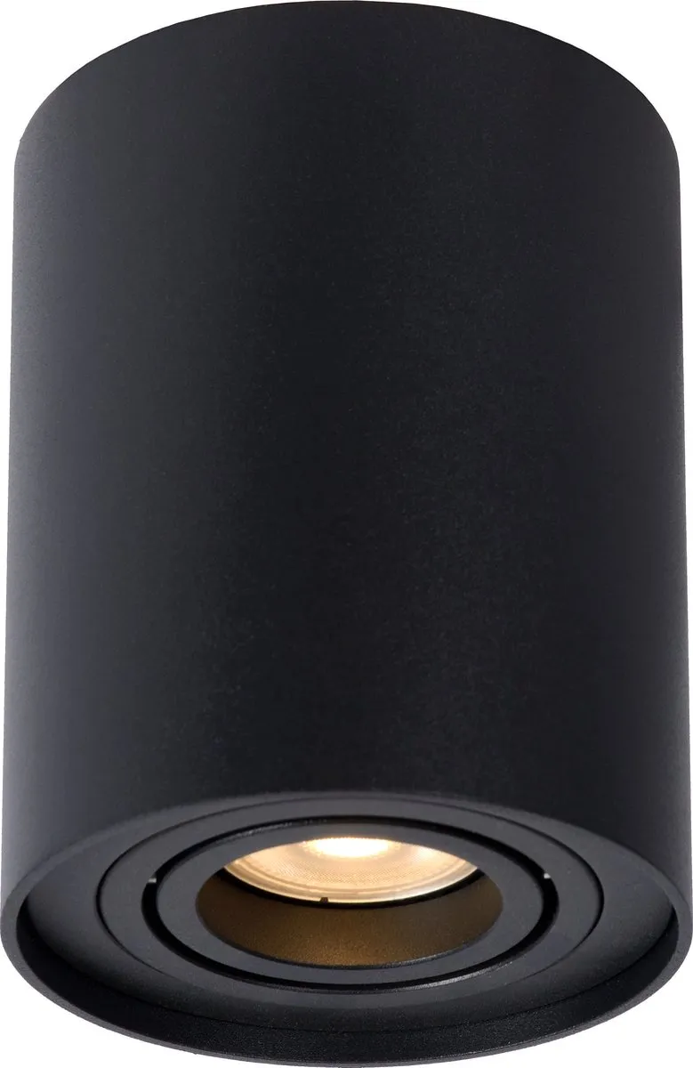 Lucide TUBE Plafondspot GU10 - Ø9,6cm - Zwart