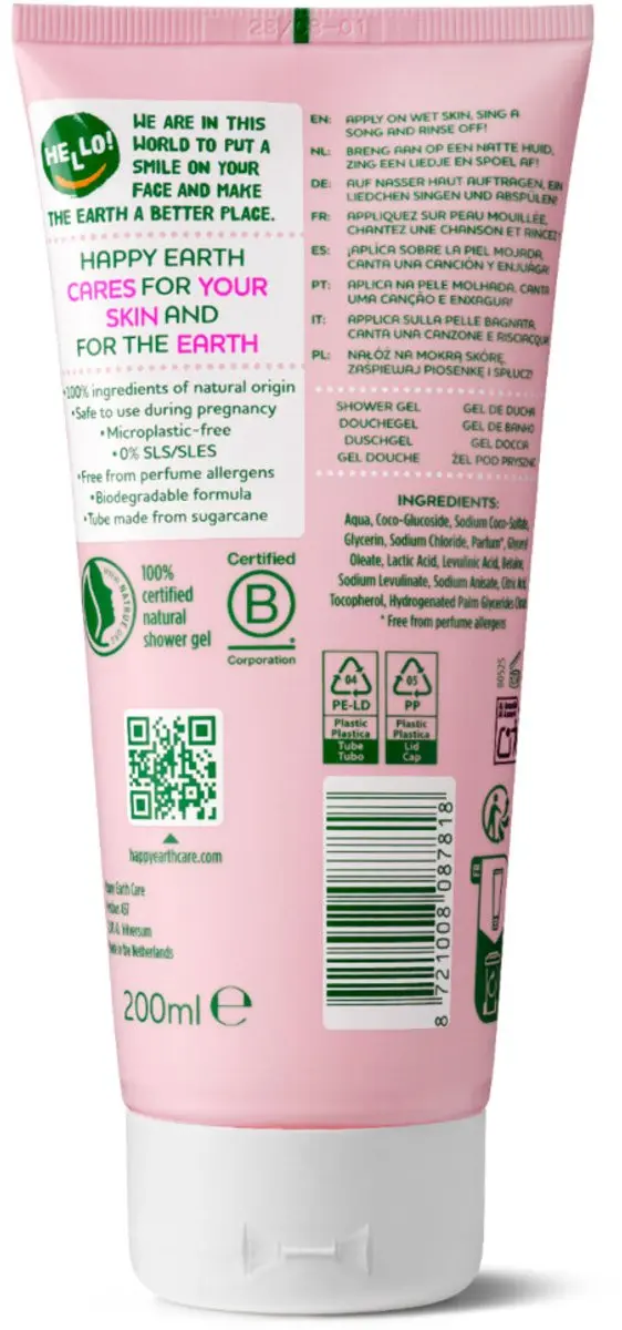 Happy Earth Mama Care Douchegel 200ml