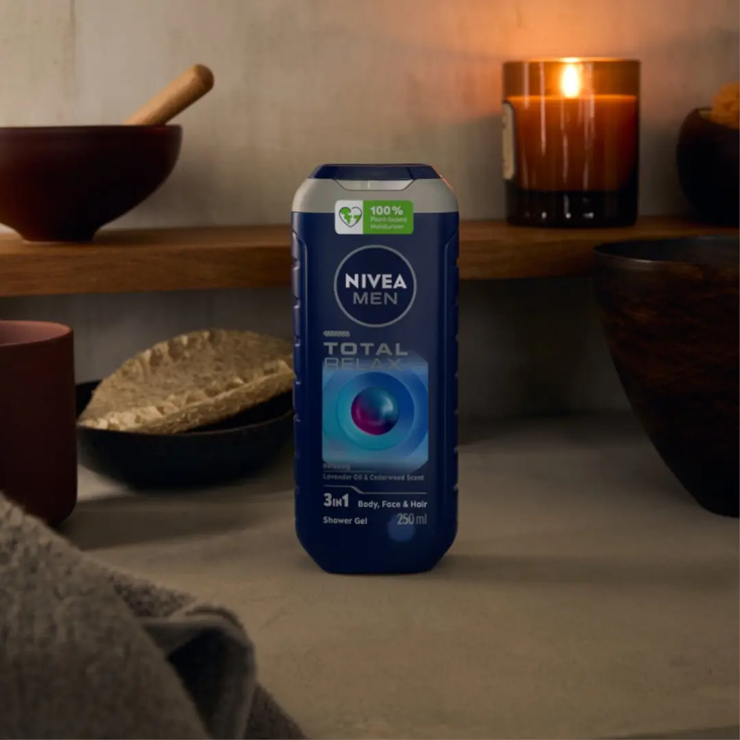 NIVEA MEN Total Relax Douchegel 500ml - Lavendel & Cederhout