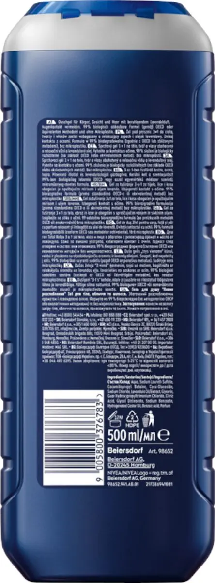 NIVEA MEN Total Relax Douchegel 500ml