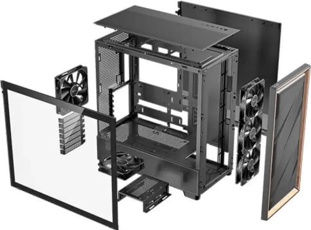 Antec 0-761345-10133-2 Midi Tower - Zwart/Hout
