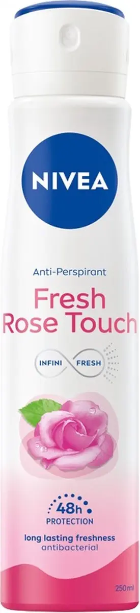NIVEA Fresh Rose Touch Antitranspirant 250ml - 48 Uur