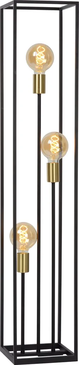 Lucide Ruben Vloerlamp 3xE27 - Zwart