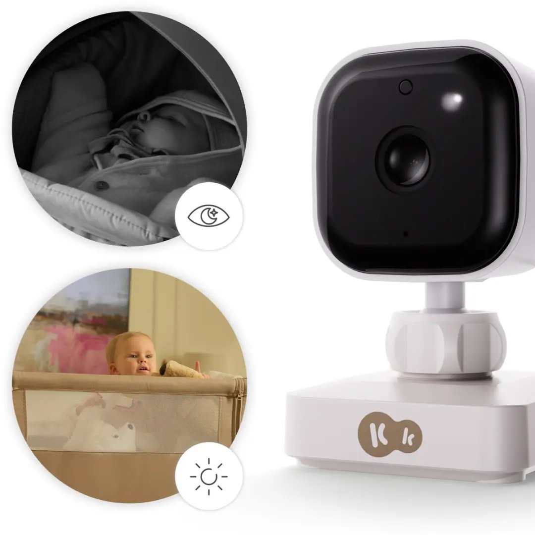 KinderKraft NITEEYE TRAVEL Babyfoon Camera Full HD - Wit
