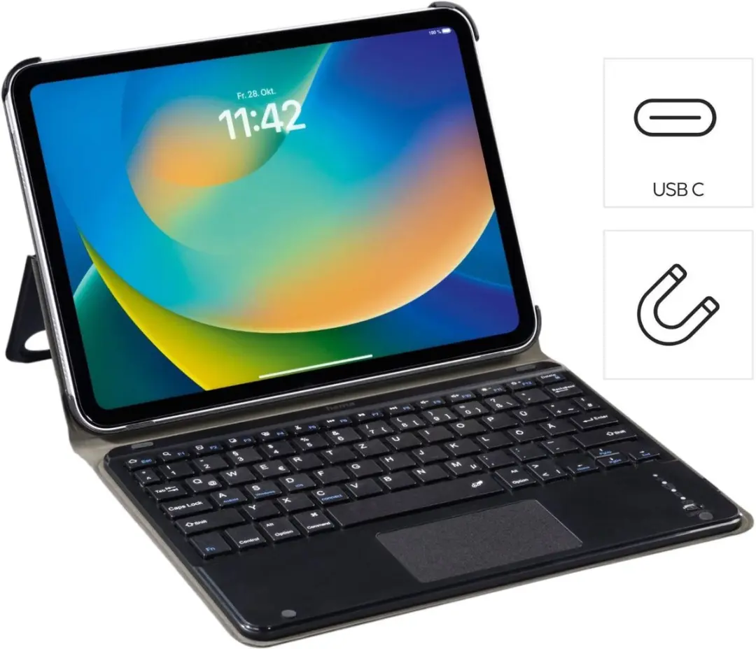 Hama Tablet-Case Bluetooth Toetsenbord voor iPad Air 13" 2024/2025/2026