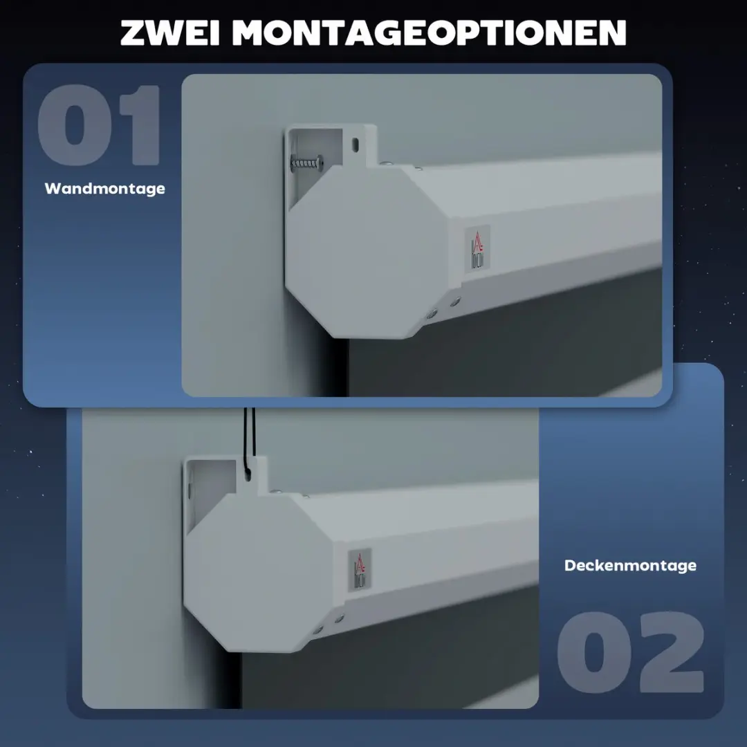 Homcom Projectiescherm 171x130cm Wit