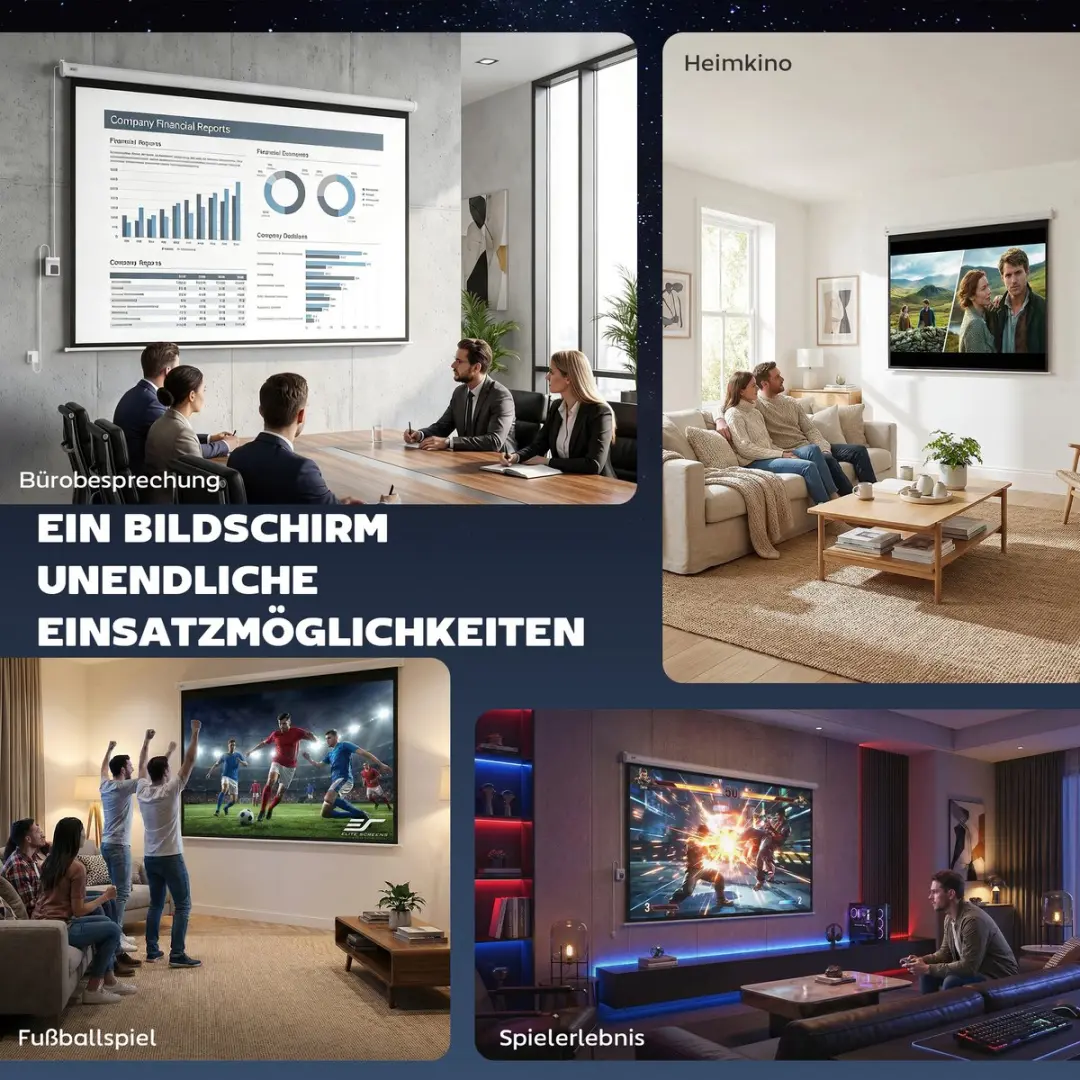 Homcom Projectiescherm 171x130cm Wit