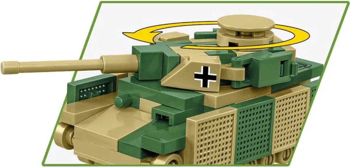 Cobi Panzer IV Ausf. J - 128 Onderdelen - Meerkleurig