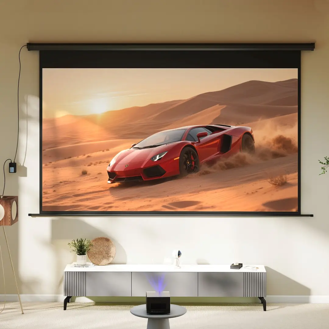 Homcom Projection Screen 001-020V91BK - 266x149cm Zwart