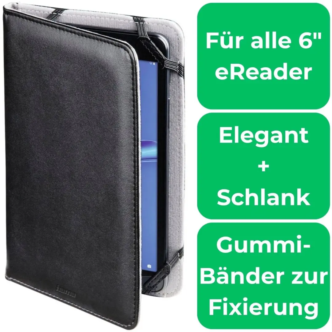 Hama Klaphoes 6" Beschermhoes voor eReader - Zwart