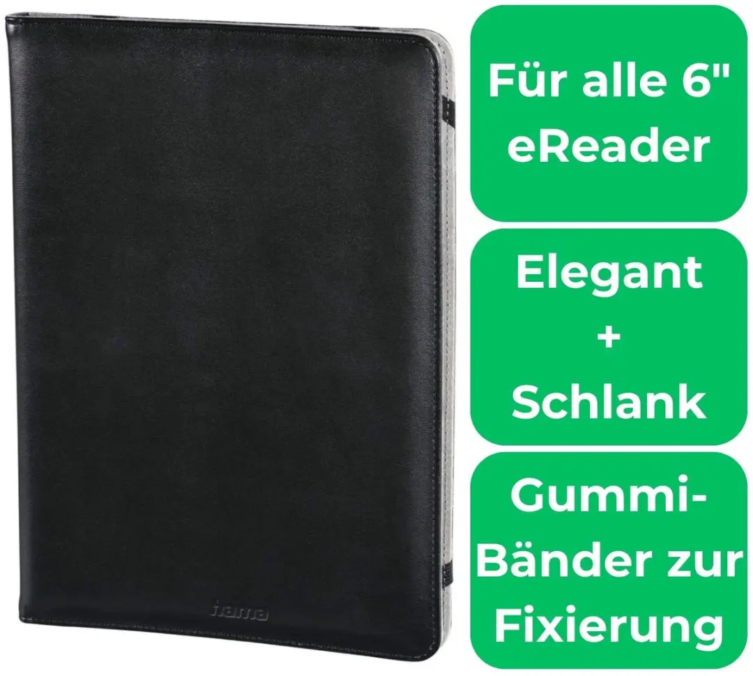 Hama Klaphoes 6" Beschermhoes voor eReader - Zwart