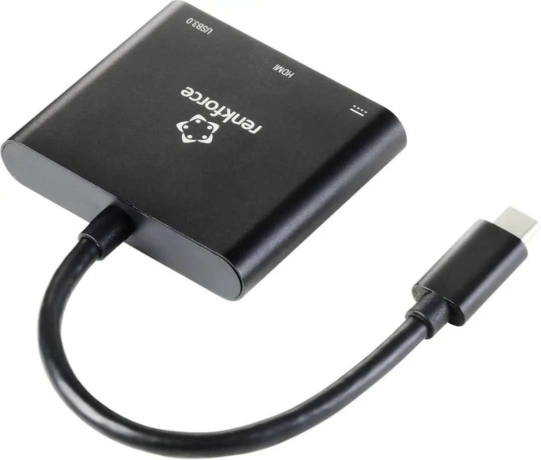 Renkforce RF-5133676 USB-C naar HDMI Adapter - Zwart