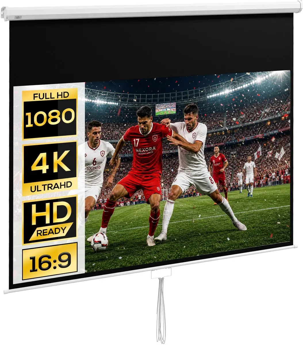 Homcom Projectiescherm 283x192cm Wit