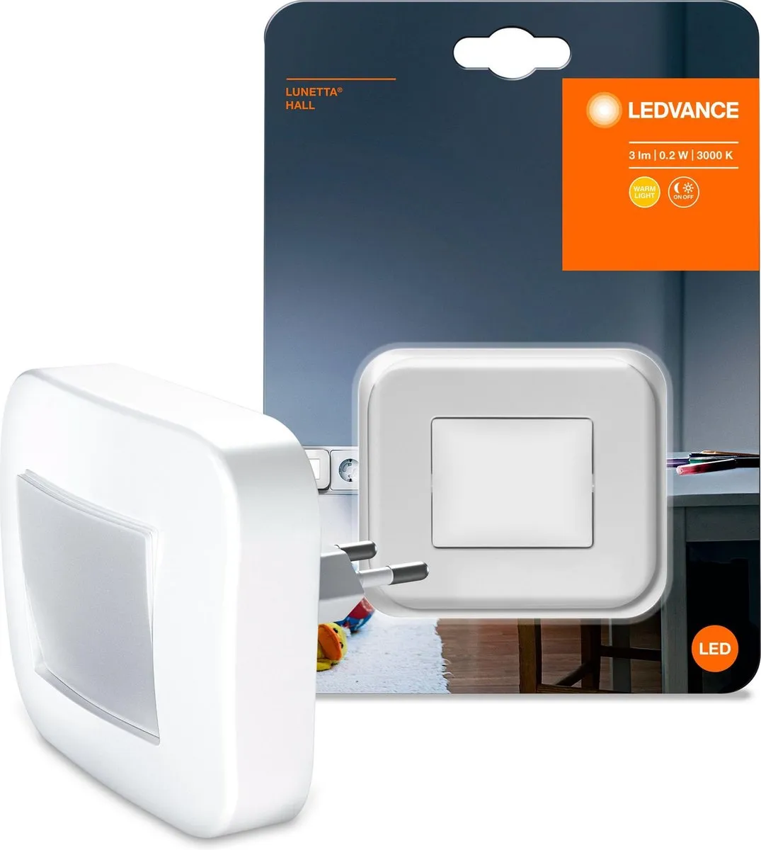 LEDVANCE Lunetta Hall Nachtlicht - Warm wit 3000K