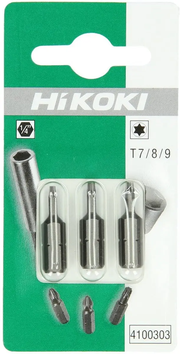 Hikoki Torx Bitset T7/T8/T9