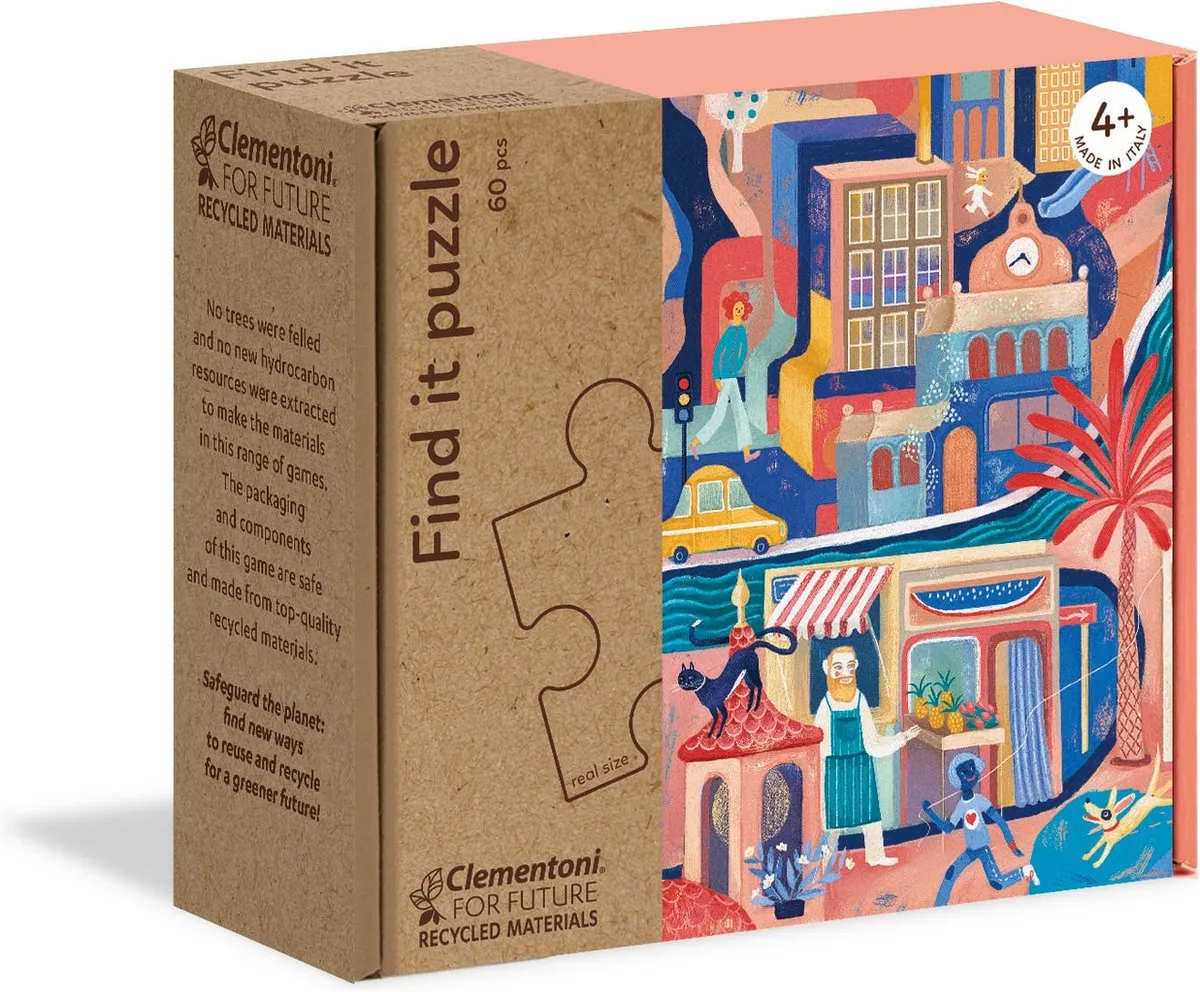 Clementoni Find It Sweetest City Legpuzzel 60 Stuks - Multi