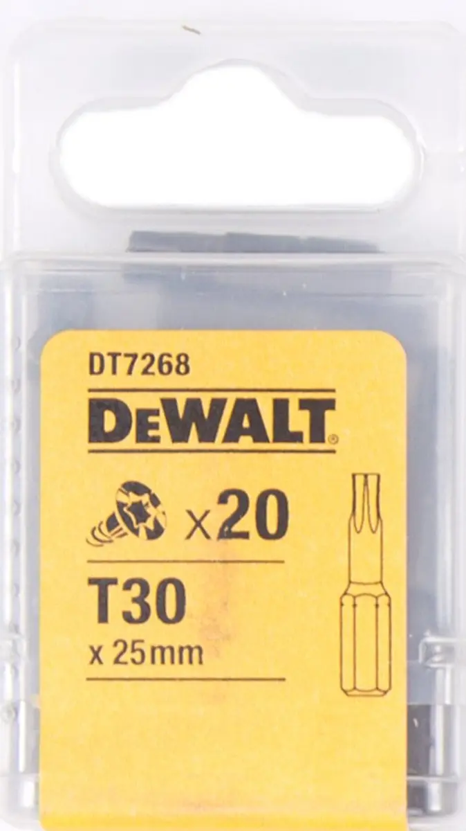 DeWalt DT7268-QZ Torx Schroefbit T30 25mm - 20 Stuks