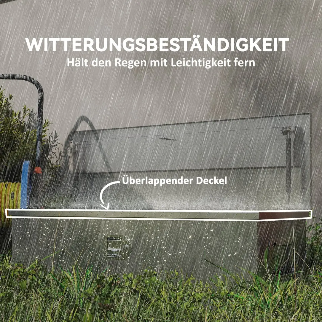 Homcom Aluminium Opbergkast 99x33x25,5cm - Zilver