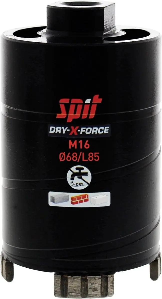 Spit Dry-x-force Diamantboor M16 D.82x85