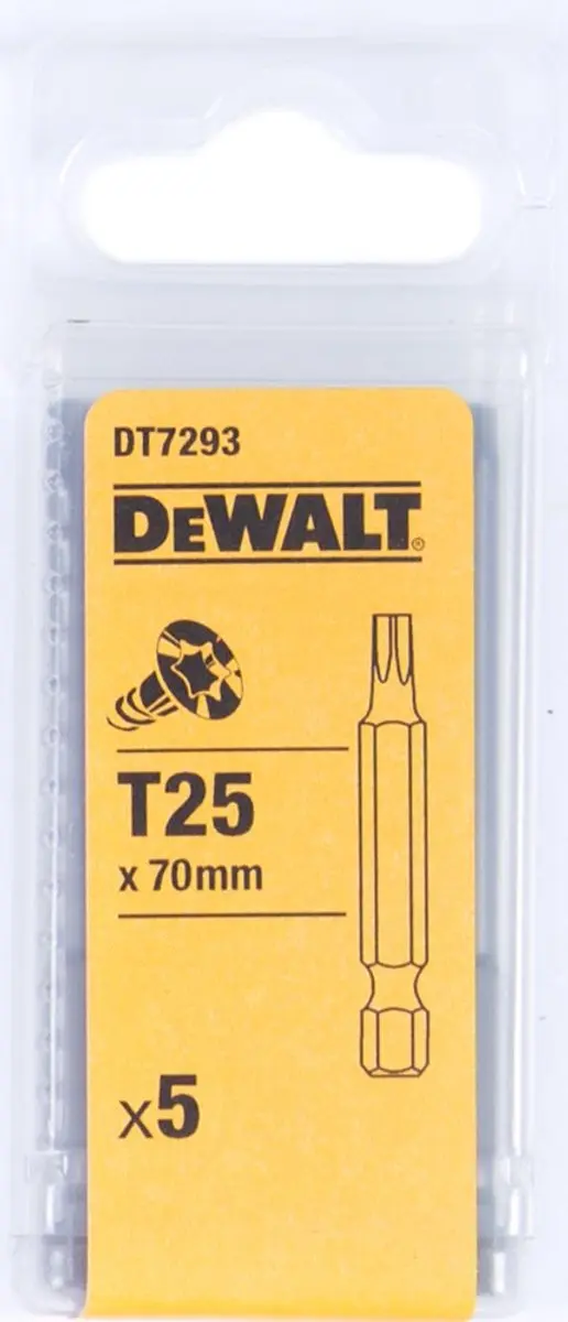 DeWalt DT7293-QZ TX25 Schroefbit 50mm - 5 Stuks