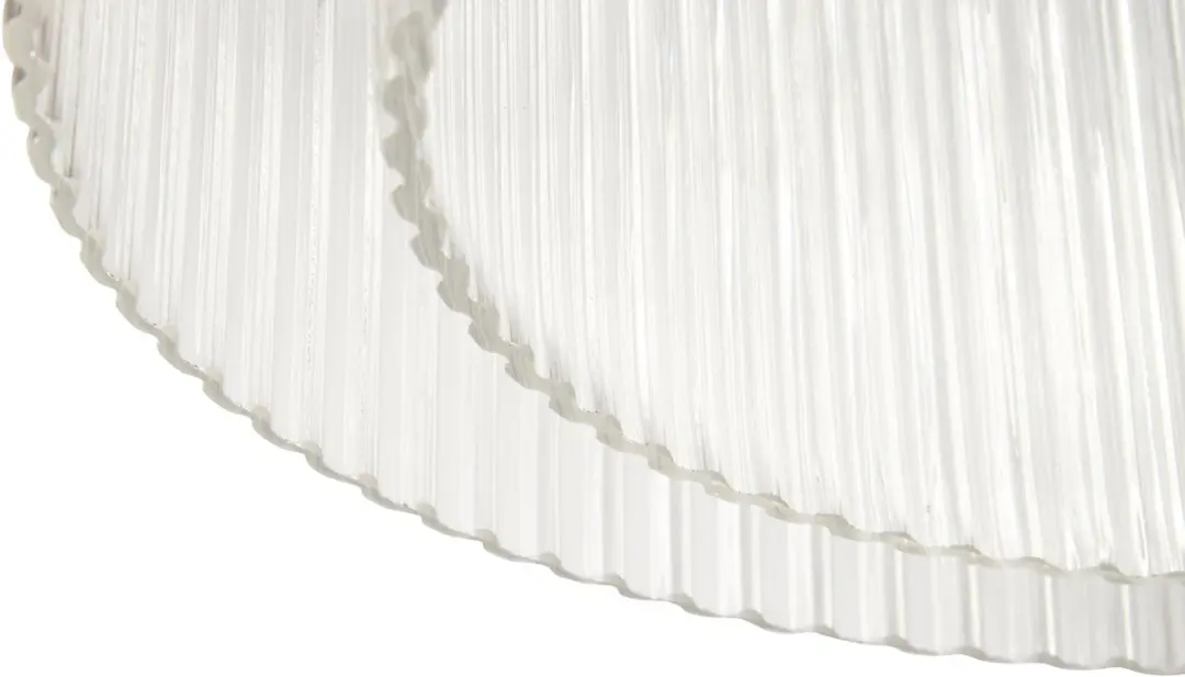 Hübsch Ripple Textured Hanglamp - 1 Lichtpunt - Duidelijk