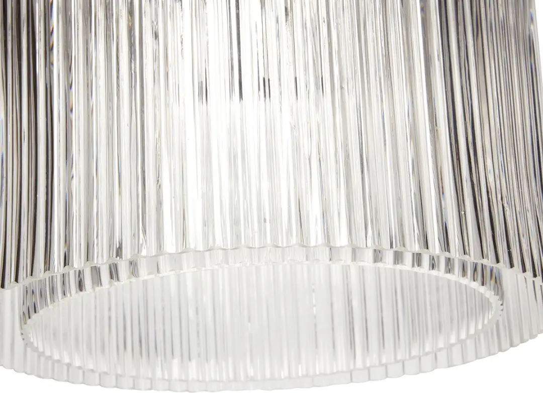 Hübsch Ripple Textured Hanglamp - 1 Lichtpunt - Duidelijk