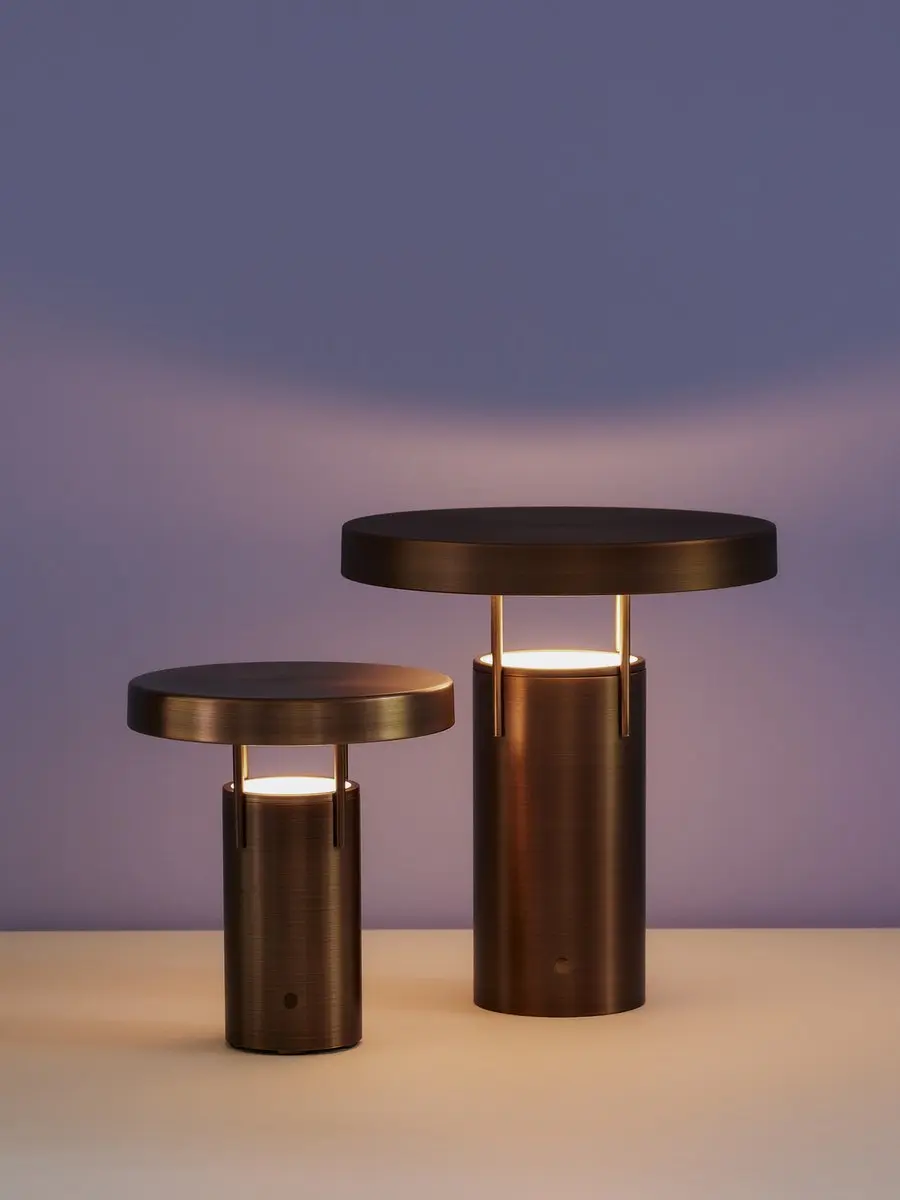 Hübsch BringMe Mini Brass Draagbare Lamp - 18cm