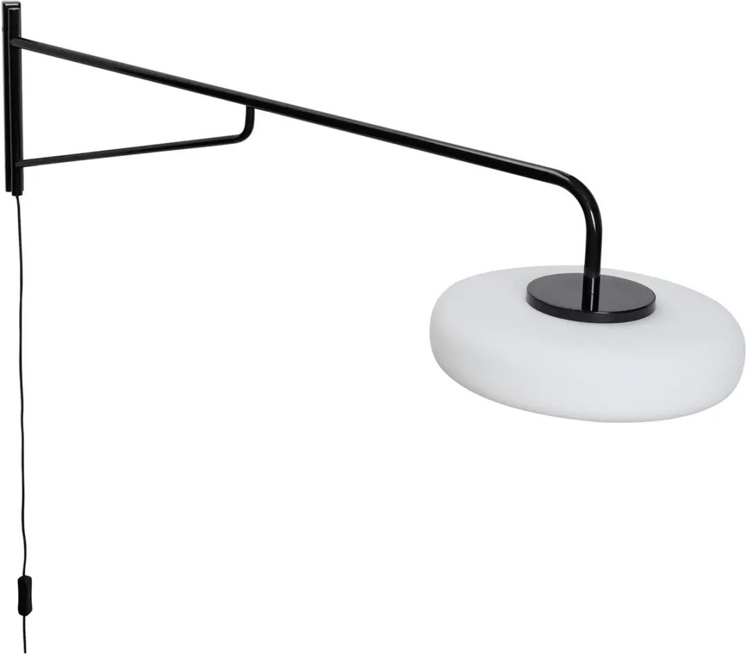 Hübsch Sway Wandlamp - Zwart