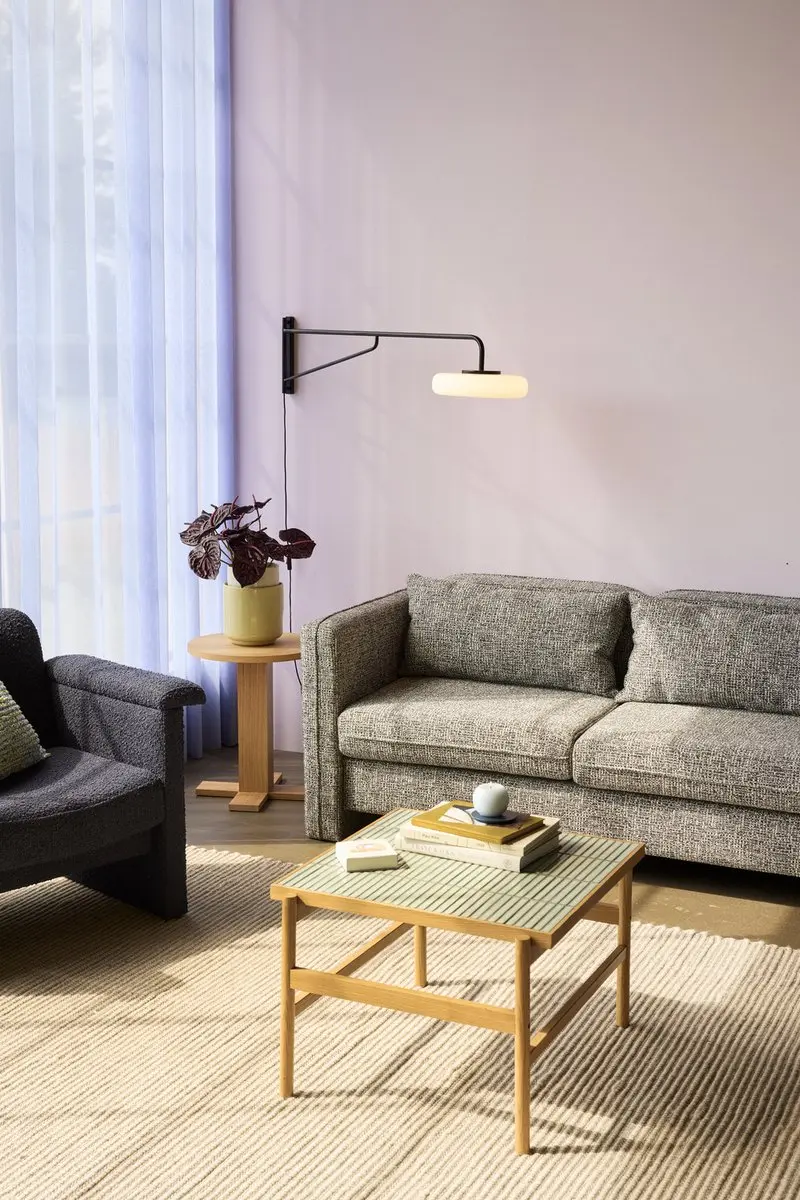 Hübsch Sway Wandlamp - Zwart