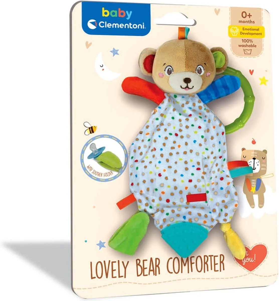Clementoni Baby Rammelaar Beer 17654 - Meerkleurig