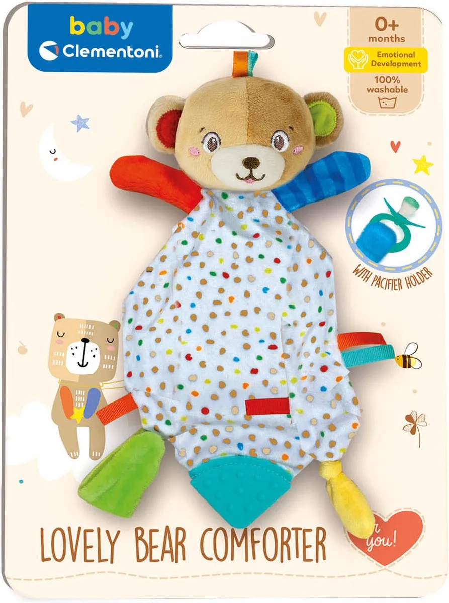 Clementoni Baby Rammelaar Beer 17654 - Meerkleurig - afbeelding 6 van 6
