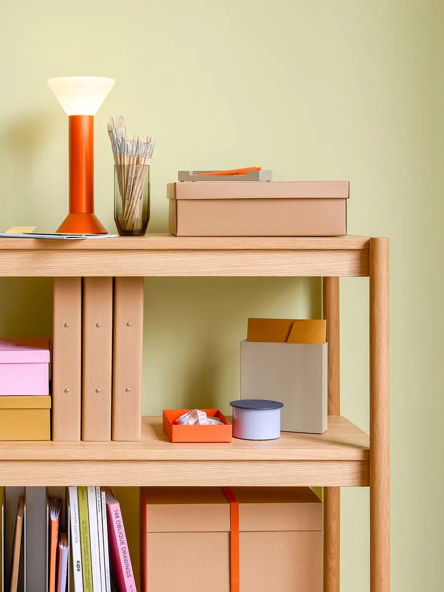 Hübsch Flash Draagbare Lamp - 14cm Metallic Oranje