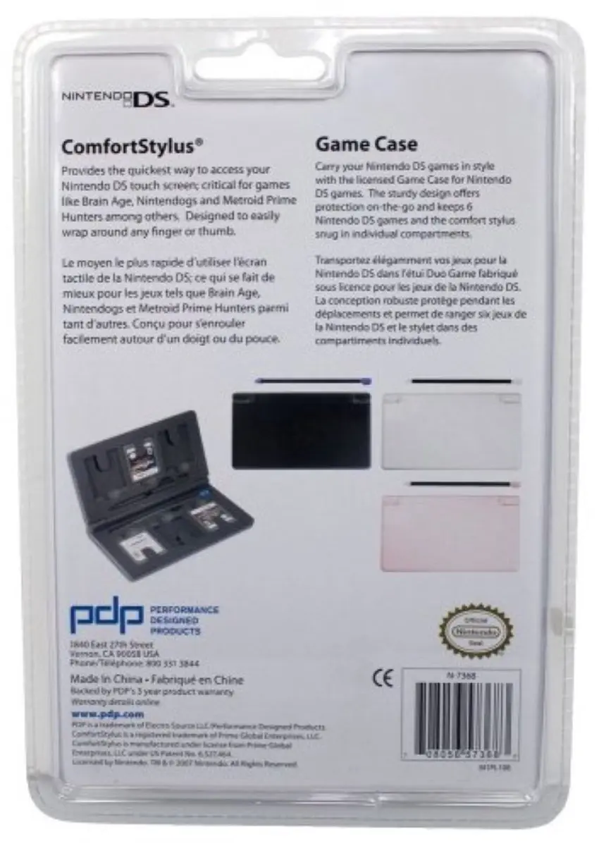 PDP Comfort Stylus & Game Case voor DS Lite/NDS - Wit