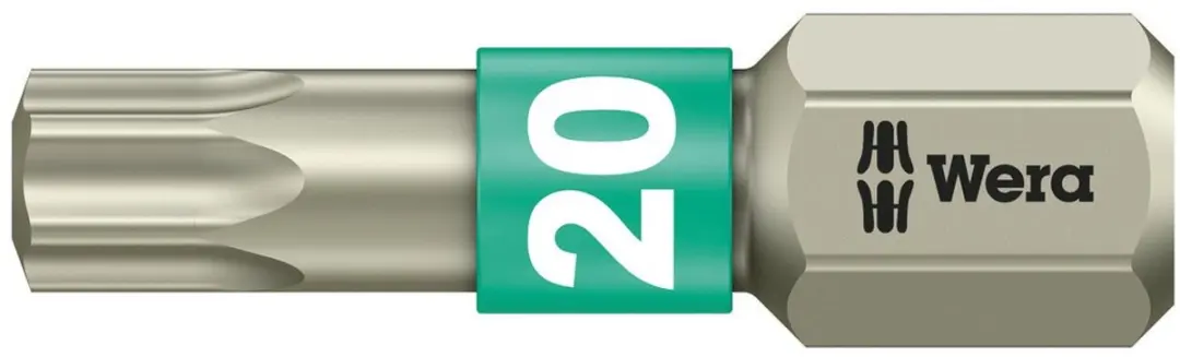 Wera Bit 1/4" DIN3126 C6,3 T20x25mm Roestvrij